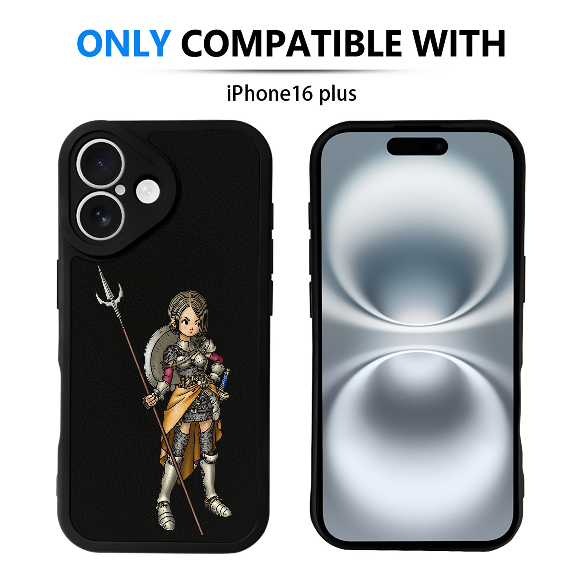 （画像用） ドラゴンクエスト Doragon Kuesuto Dragon Quest 【iPhone 16シリーズ対応】シリコンスマホケース（レザー調） 材質：シリコン